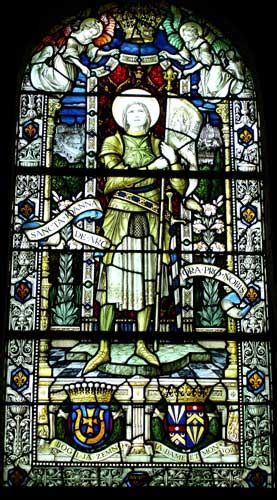 Joan Of Arc Maid Of Heaven Stained Glass Window Of Joan At Reims