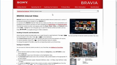 Find instruction manuals and brochures for televisions & projectors. Sony BRAVIA LCD Online TV Manuals with Sony Reference Book ...