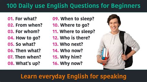 100 Daily Use English Questions 100 English Questions For