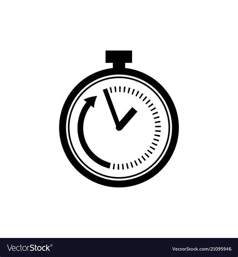 Time Limit Icon In Flat Style Speed Symbol Vector Image