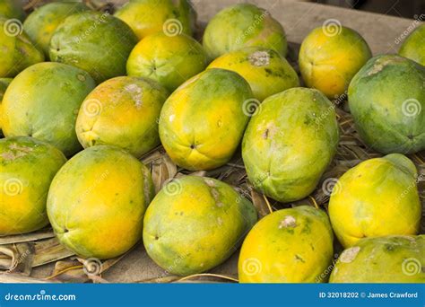 Papayas At Fruit Stand Stock Photo Image Of North Health 32018202