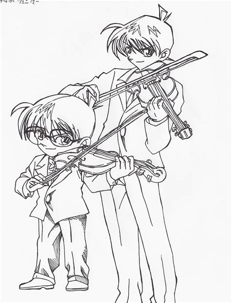 Conan And Shinichi Play Violin By Marimokun On Deviantart