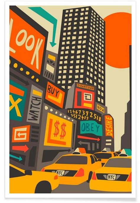 Time Square Day Poster Juniqe