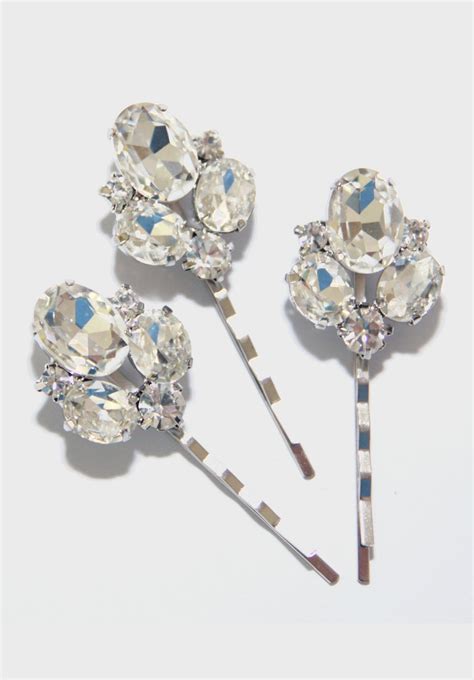 Set Of 3 Three Dream Wedding Hair Pins Bridal Etsy Bridal Earrings