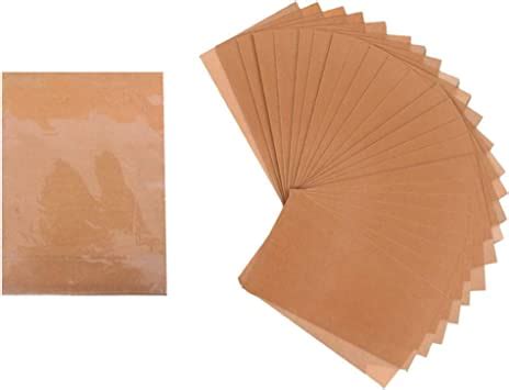 Lot de 100 feuilles de papier sulfurisé non blanchi 30 5x40 6 cm Papier