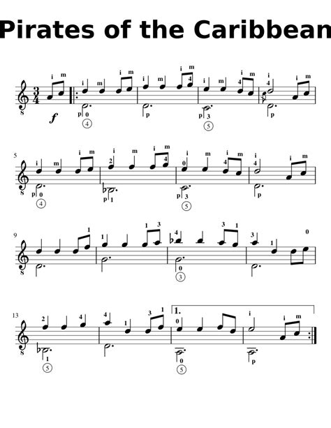 Sheet music digital files to print licensed klaus badelt. Pirates of the Caribbean sheet music for Guitar download free in PDF or MIDI
