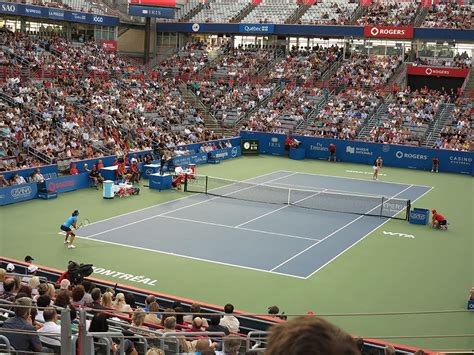 17,07 m x 34,77 m, soit un recul. - POINTS DE VUE _______________: Tennis Coupe Rogers 2012 ...