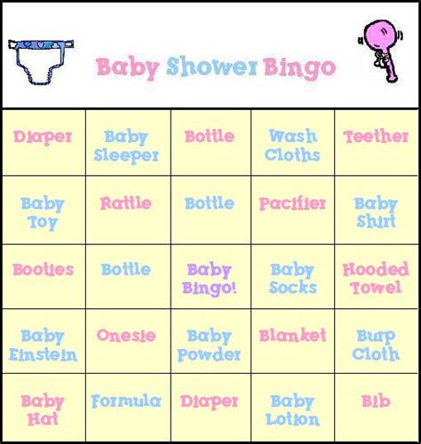 But this baby bingo game is fun, easy to play and we've done all the hard work for you by coming up with the baby bingo words. Baby Shower Bingo! Free printable baby shower bingo cards