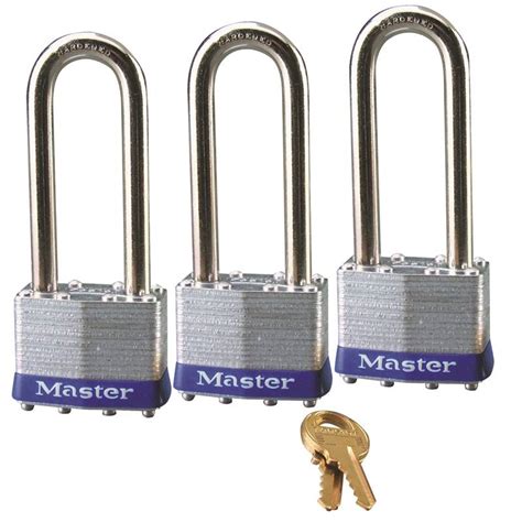 Master Lock 1trilj Padlock Keyed Alike Key 516 In Dia Shackle 2 12