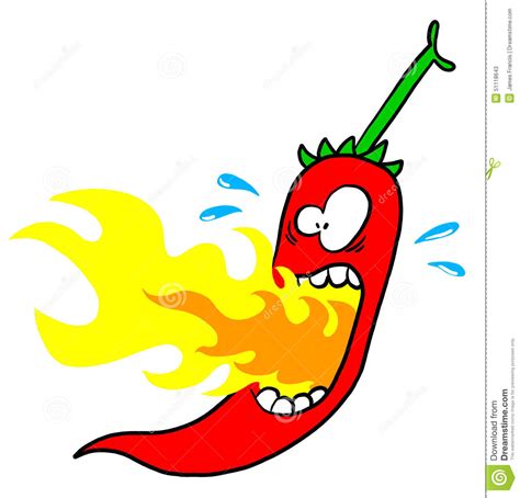Are white kitchens outdated technology drawing poster contest. Chili With Mouth On Fire Stock Illustration - Image: 51118643