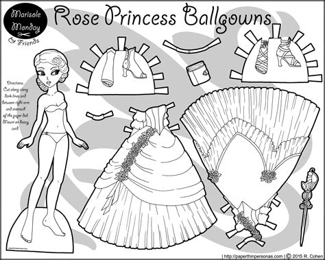 Free Printable Princess Paper Dolls And Clothes Princess Colour