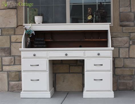 Typically when you repaint furniture, it is important to sand off any varnish or sealer so that the new paint will stick to it properly. roll top desk remake | Roll top desk, Repainting furniture ...