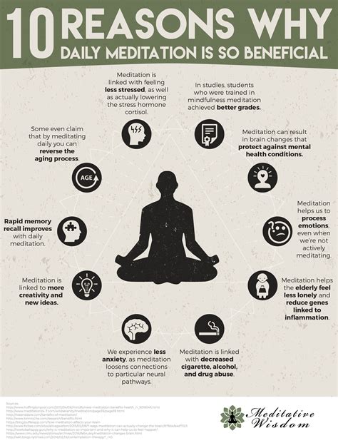 10 reasons why daily meditation is so beneficial infographic post