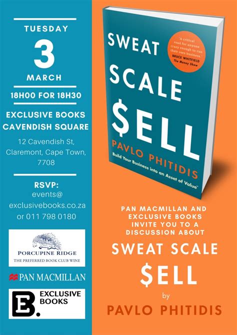 His lifeless physique was found by his mother and father. Book Discussion: Sweat Scale Sell by Pavlo Phitidis ...