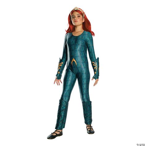 Girls Deluxe Aquaman Mera Costume Medium Oriental Trading