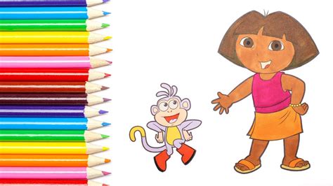 Dora Márquez The Explorer With Boots The Monkey From Nickelodeon Tv