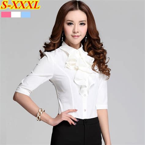 elegant plus size white blouses with ruffles women s plus size blouses shirts and tops shein