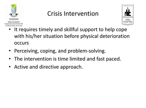 Ppt Unit 7 Crisis Intervention Powerpoint Presentation Free Download