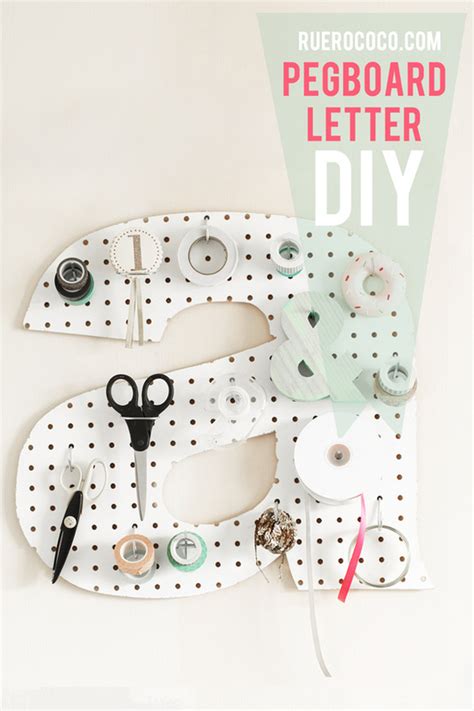 Pegboard Letter Diy A Little Craft In Your Day