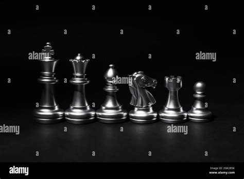 Silver Chess Pieces Hi Res Stock Photography And Images Alamy