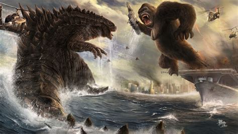 Godzilla Vs King Kong Hd Movies K Wallpapers Images Backgrounds Sexiz Pix