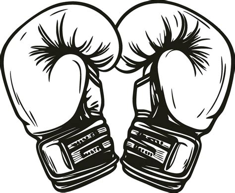 Boxing Gloves Silhouette Vector Art At Vecteezy
