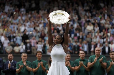 Serena Williams Ties Steffi Grafs Grand Slam Record With Wimbledon Win