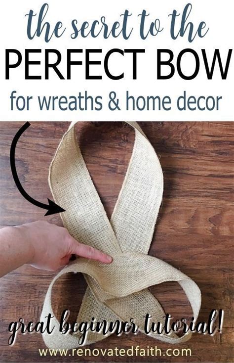 How To Make A Burlap Bow The Ultimate Bow Hack Diy Wreath Bow