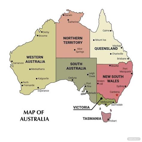 Australia Map With Regions