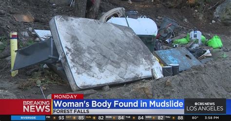 Womans Body Found In Forest Falls Mudslide Cbs Los Angeles