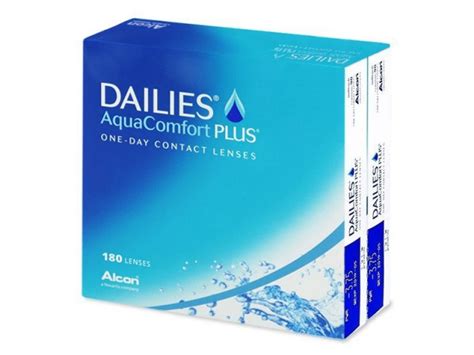 Denní kontaktní čočky Dailies AquaComfort Plus 180 ks v balení