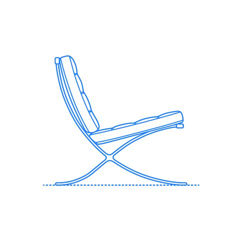 The barcelona chair has been in production for almost 80 years since, with very few changes distinguishing it from the first version. Knoll Dimensions & Drawings | Dimensions.com