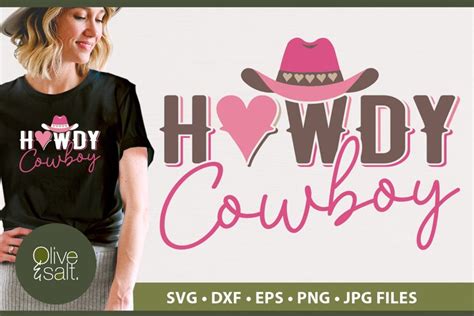 Western Valentines Svg Howdy Cowboy Svg Cowgirl Svg