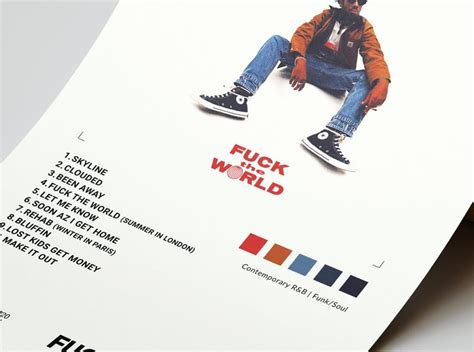Brent Faiyaz Fuck The World Album Cover Poster Architeg Prints