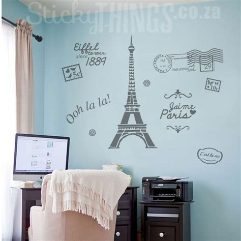 Paris wall decal vinyl lettering paris bedroom decor paris. Paris Wall Art - Paris Decal Wall Sticker - StickyThings ...