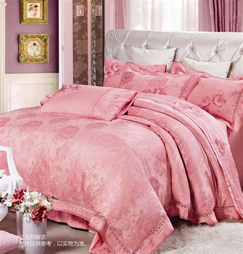 Shop with afterpay on eligible items. Princess bedroom sets SILK bedding sets king size pink ...
