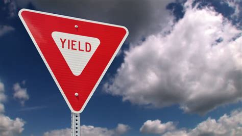 Yield Sign Yellow 154330 Yield Sign Yellow