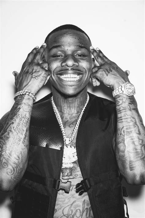 See more ideas about rapper, thug style, cute black guys. DaBaby Black and White Poster (24x36) inches in 2020 ...