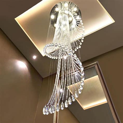 Modern Art Design Crystal Spiral Chandelier Sofary