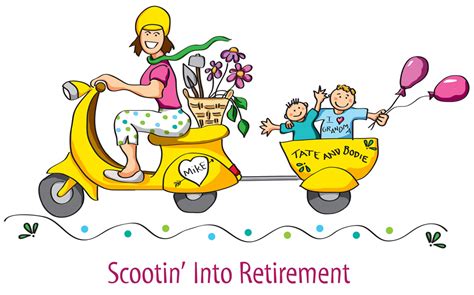 Female Happy Retirement Cartoon Clip Art Library
