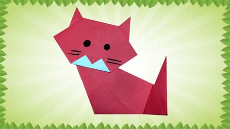 Go to next page to continue making the awesome cat! Easy Origami Cat Instructions - DIY How To Make an Origami ...
