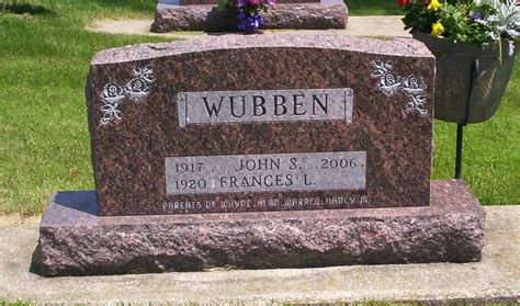 John S Wubben Find A Grave Memorial