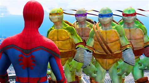 Spider Man Vs Teenage Mutant Ninja Turtles Epic Superheroes War Youtube
