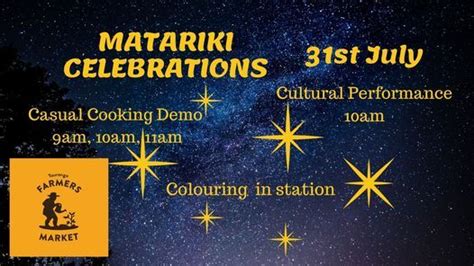 Matariki Celebration Tauranga Farmers Market 31 July 2021