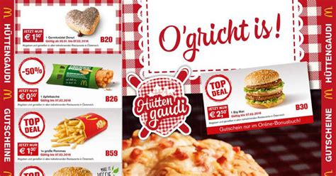 Lll heute 55 aktuelle mcdonalds coupons & deals sichern big mac für nur 2,22€ erhalten und gratis getränk jetzt auf focus online sparen. mcdonalds_gutscheine_sh2016.pdf | DocDroid