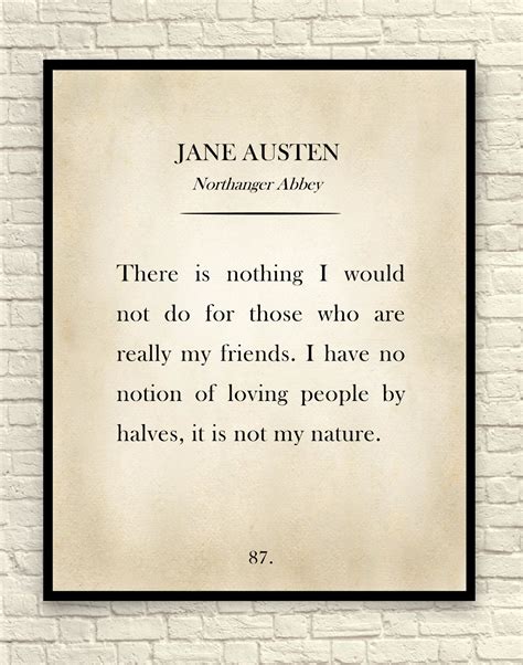 Jane Austen Northanger Abbey Art Print Jane Austen Quote Etsy Best Quotes From Books Jane
