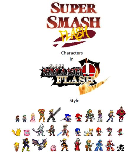 Super Smash Flash Characters Ssf2 Style By Ultracollaterale On Deviantart