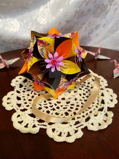 Yang Kusudama Origami Flower Ball 93 By Shadycatstudios On Deviantart