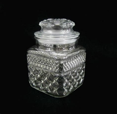 Each product comes in a reusable 8oz glass jar. Pressed Glass Jar with Seal Decorative Apothecary Jar ...