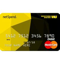 Subject to card activation and id verification. Western Union® NetSpend® Prepaid MasterCard®